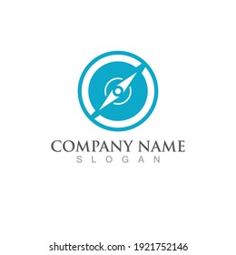 compass logo Vector illustration design