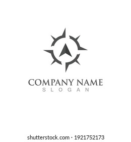 compass logo Vector illustration design