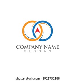 compass logo Vector illustration design