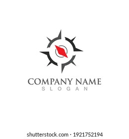 compass logo Vector illustration design
