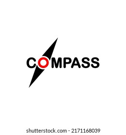 Compass logo vector. Illustration on white background.
