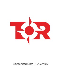 compass logo vector. letter T and R logo vector.