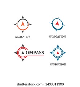 compass logo vector tempate ilustration design 