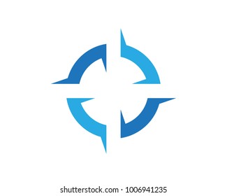 Compass logos symbols template icons app
