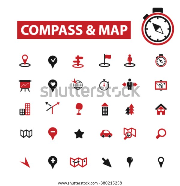 compass, map, direction, location, navigation,\
delivery, logistics, transportation, shipping, route icons, signs\
vector