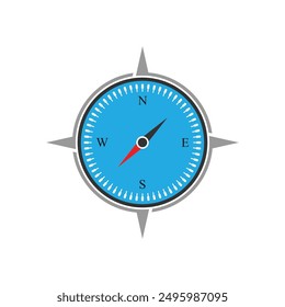 compass map exploration vector logo icon isolated white background