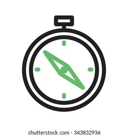 Compass, map, navigation icon vector image. Can also be used for camping. Suitable for use on web apps, mobile apps and print media.