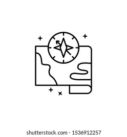 Compass maps icon. Element of maps and navigator icon
