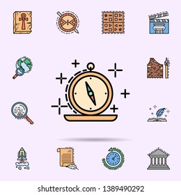 compass, maps, orientation, cursor icon. Universal set of history for website design and development, app development