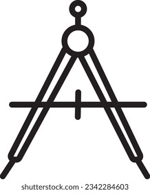 Compass Math Format Outline Icon