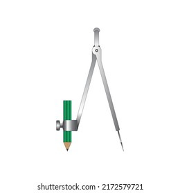 Compass, A mathematical instrument use to draw circles