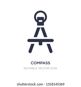 compass mathematics tool for drawing circles icon on white background. Simple element illustration from Tools and utensils concept. compass mathematics tool for drawing circles icon symbol design.