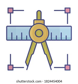 
Compass Measure Vector Icon which can easily modify or edit
