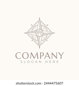 Compass Minimal Bohemian Line logo