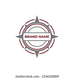 Compass, Minimalist Elegant Style Logo Design Editable
