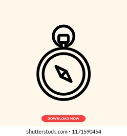 Compass modern vector style