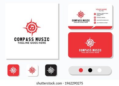 Compass Music Logo Design and Business Card