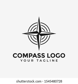 Compass, Navigation, Adventure Logo Design Template