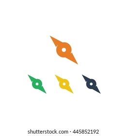 Compass Navigation Company Logo Vector Icon