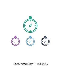 Compass Navigation Company Logo Vector Icon