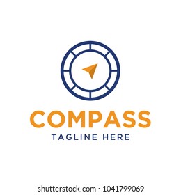 compass navigation design logo template