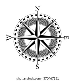 Compass navigation dial - highly detailed vector illustration