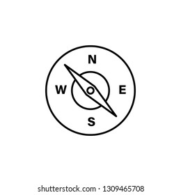 compass, navigation, direction icon. Element of quadrocopter icon. Thin line icon for website design and development, app development. Premium icon