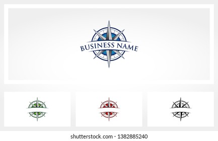 Compass Navigation Emblem Badge Logo