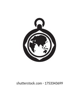 Compass Navigation and Globe Maps Icon In Trendy Design Vector Eps 10
