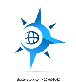 compass, navigation icon
