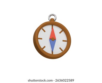 compass navigation icon 3d illustration render