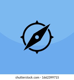Compass, navigation icon. Vector illustration