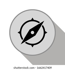 Compass, navigation icon. Vector illustration
