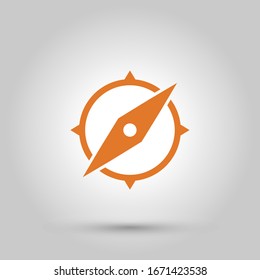 Compass, navigation icon. Vector illustration