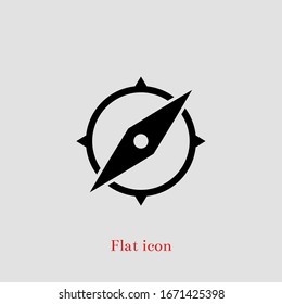 Compass, navigation icon. Vector illustration