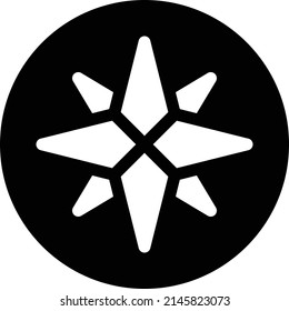 Compass, navigation icon. Vector illustration