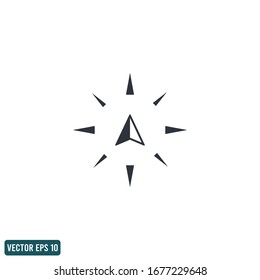 compass navigation icon vector logo template design element vector eps 10