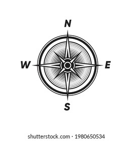 Compass navigation icon vector templates, Vector illustration Design.