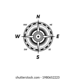 Compass navigation icon vector templates  Vector illustration Design.