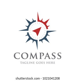 compass navigation logo icon vector template