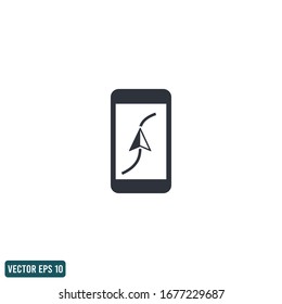 compass navigation on a smartphone icon vector logo template design element vector eps 10