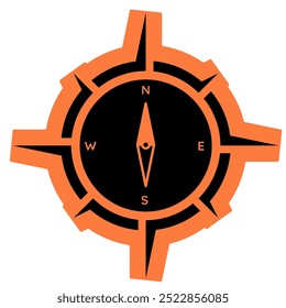 Compass for navigation symbol icon