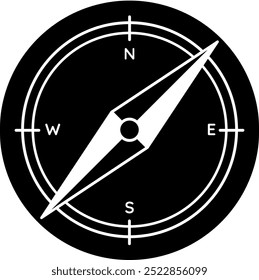 Compass for navigation symbol icon