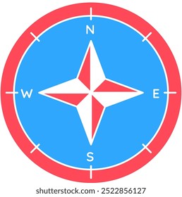 Compass for navigation symbol icon