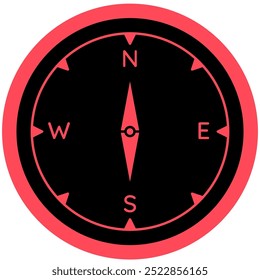 Compass for navigation symbol icon