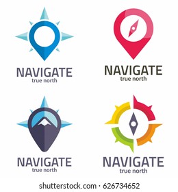 Compass Navigation Travel Adventure Logo Vector 