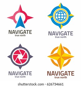 Compass Navigation Travel Adventure Logo Vector 