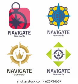 Compass Navigation Travel Adventure Logo Vector 