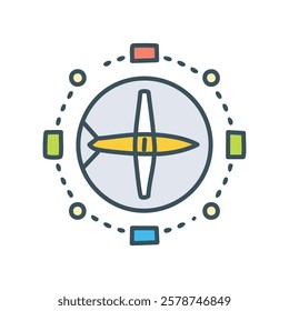 Compass, navigation, navigation, travel, compass, navigator, compass, vector icon, symbol, sign, illustration