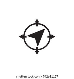 compass navigation vector